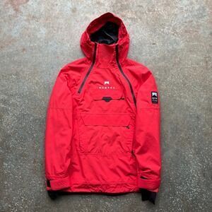 Montec Tempest Doom Ski Anorak Jacket Mens XS Red Waterproof Technical Shell
